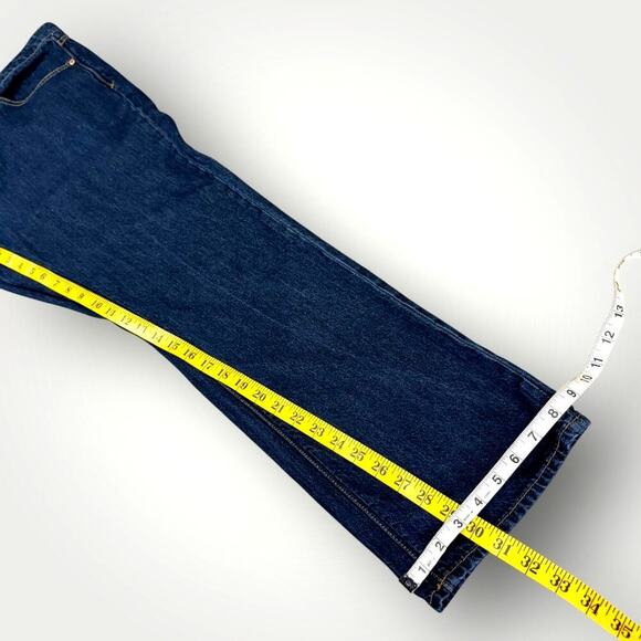 Volcom Vorta Denim Jeans Slim Fit Straight Leg Men Size 40X31 Dark Washed Blue - Picture 14 of 15